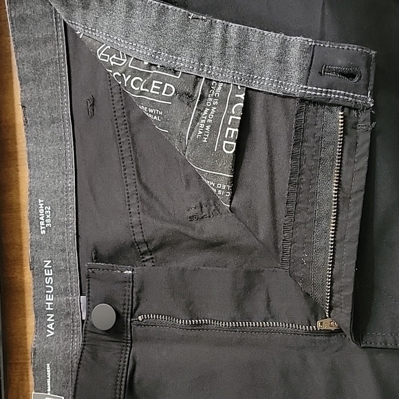 Men's Van Heusen MaxFlex 5 Pocket Pants, Black, Size 38x32, NWT-small defect - Picture 8 of 12